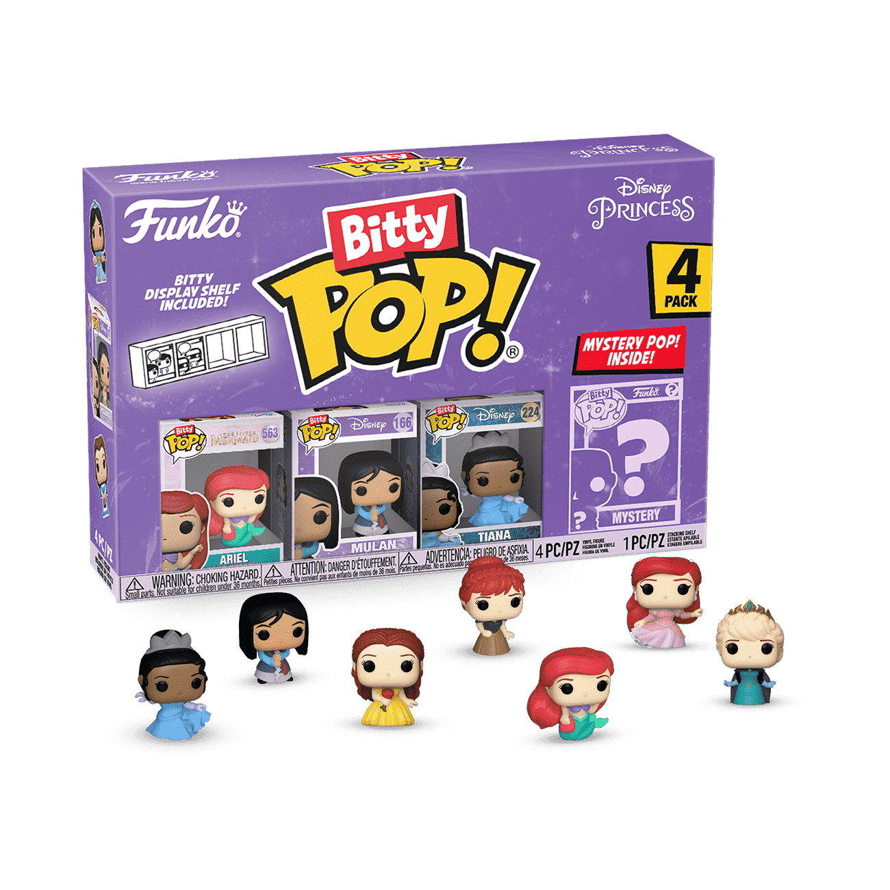 Bitty Pop! Disney Princess 4-Pack Series 1