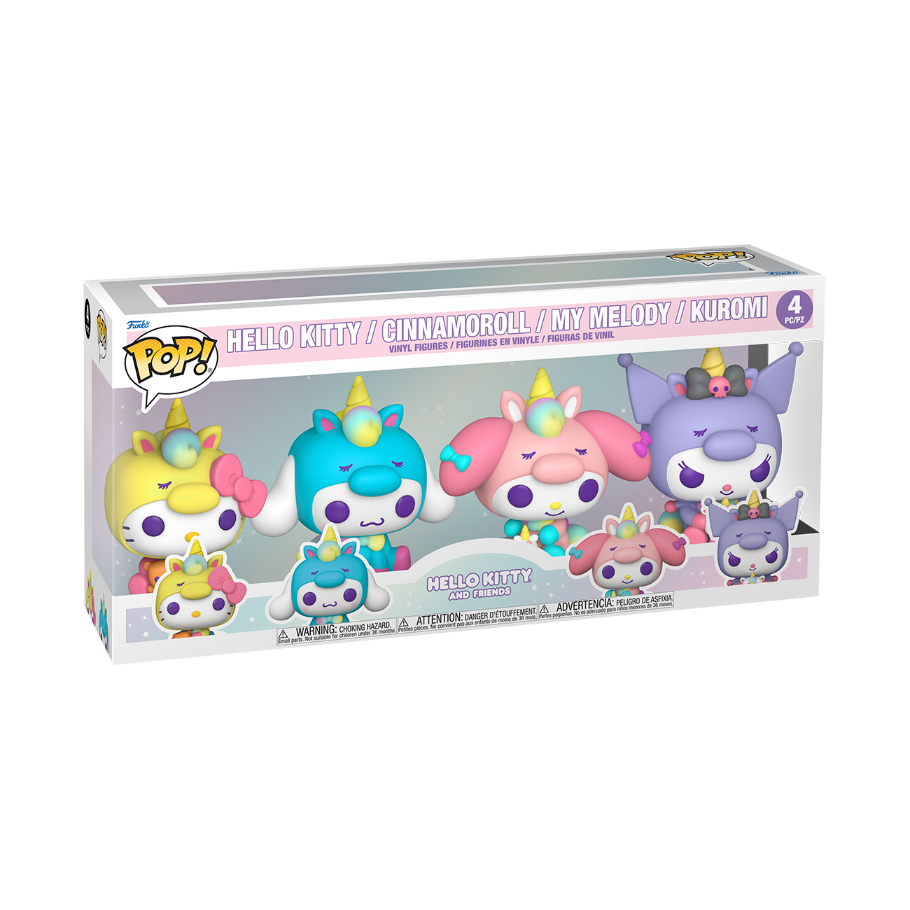 Pop! Hello Kitty (Unicorn Outfit) 4-Pack - Image 2