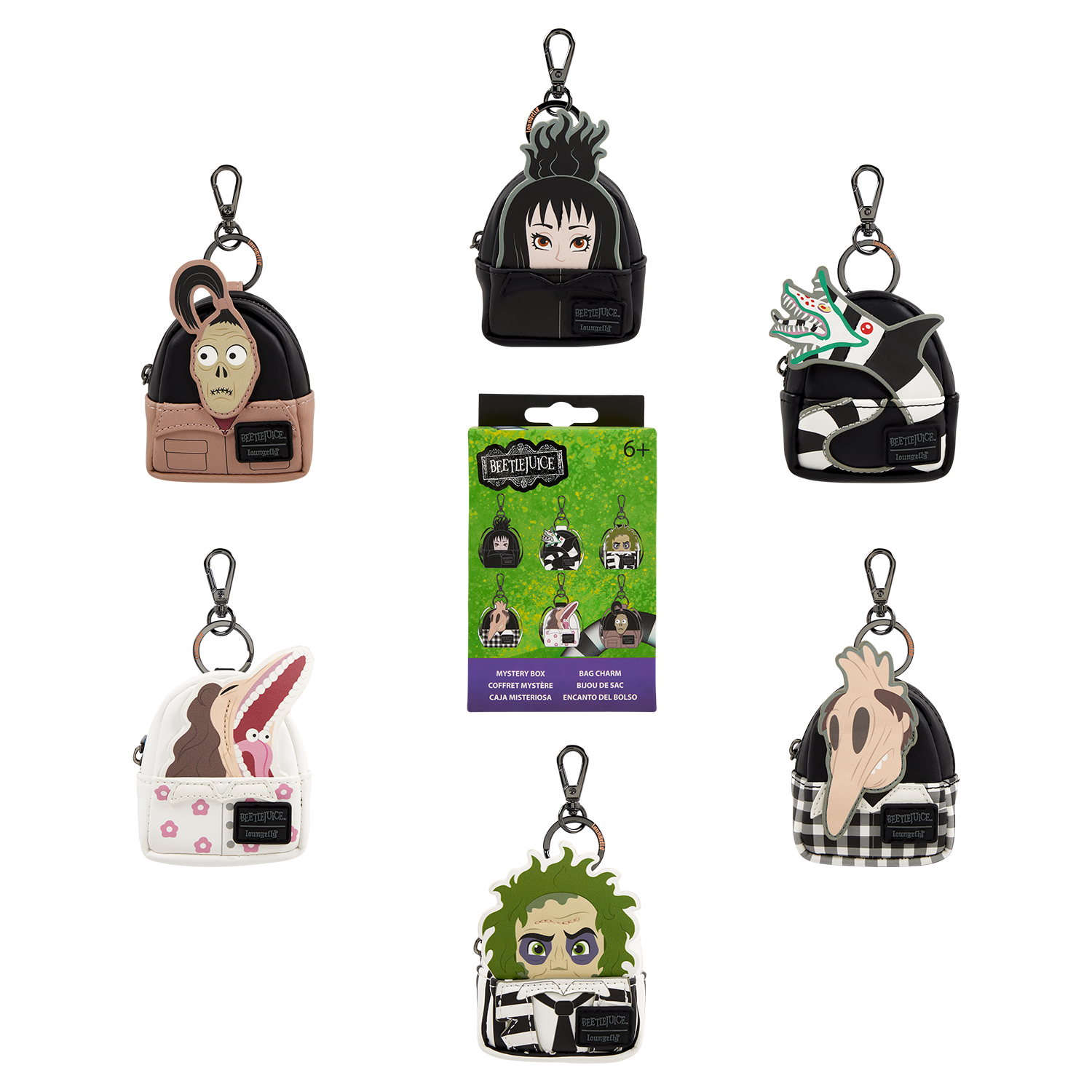 Beetlejuice Exclusive Cosplay Mystery Mini Backpack Keychain Charm