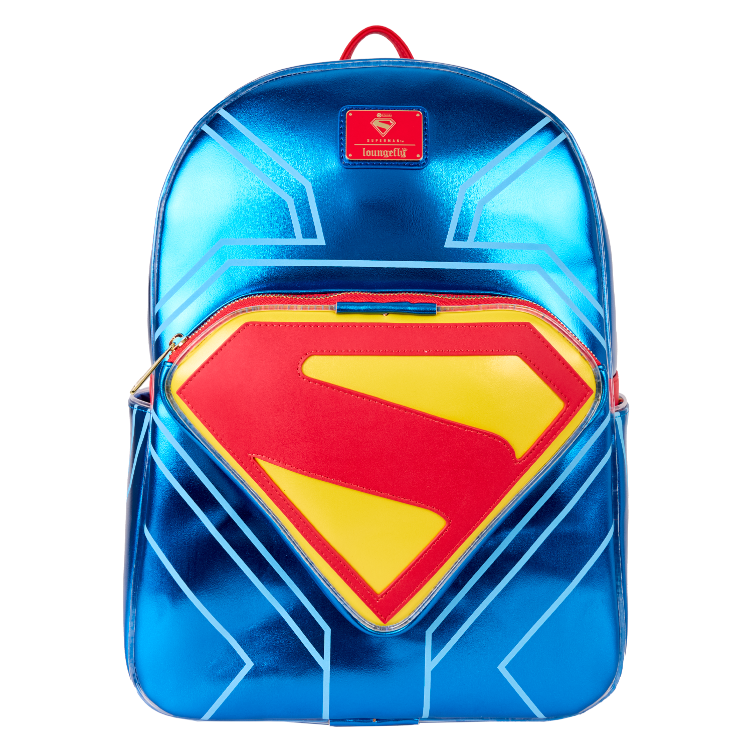 Superman Light Up Glow Full-Size Backpack