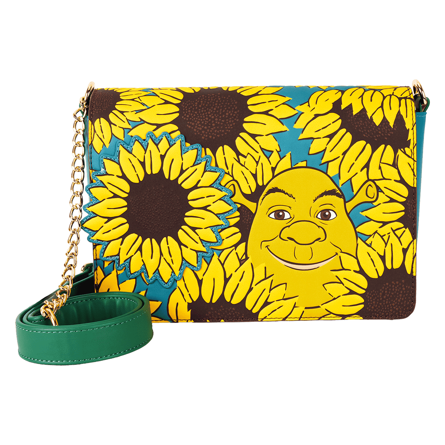 Shrek & Donkey Sunflower Field Crossbody Bag