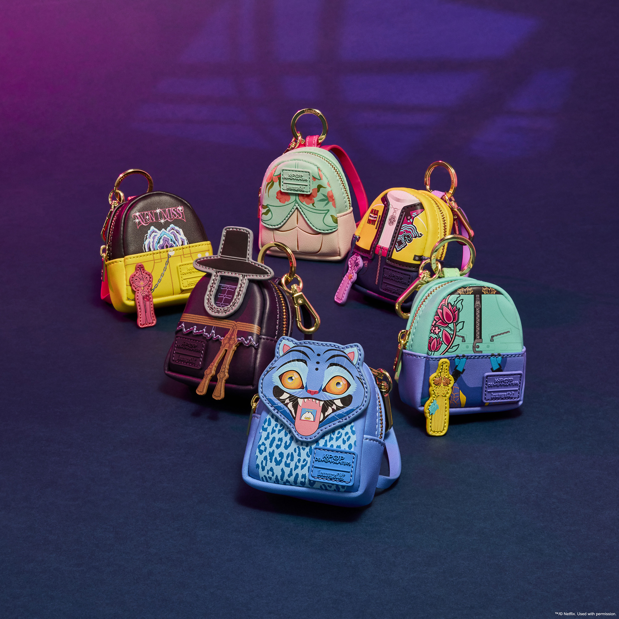 KPop Demon Hunters Cosplay Mystery Mini Backpack Keychain Charm - Image 4