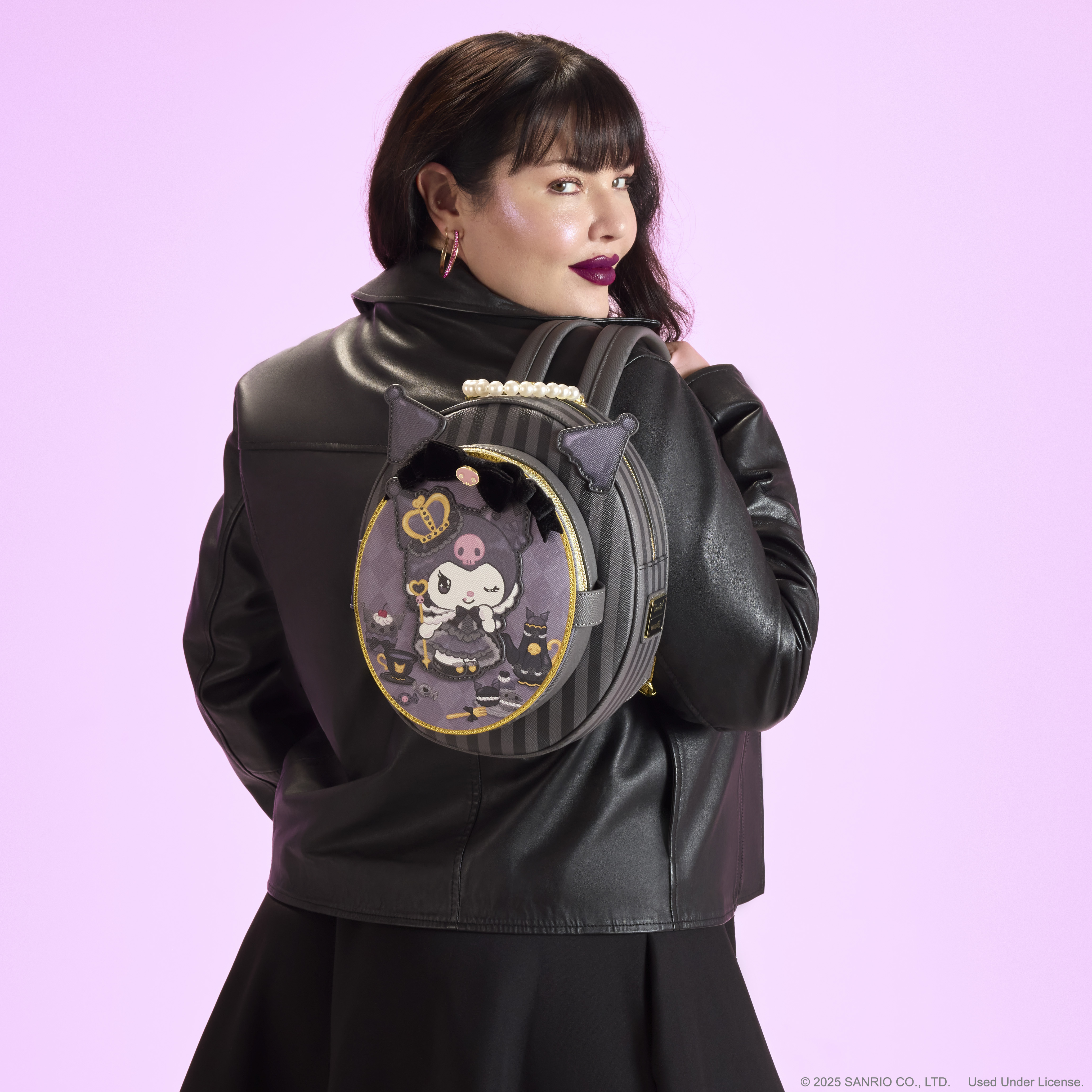 Sanrio Kuromi 20th Anniversary Cameo Mini Backpack - Image 3