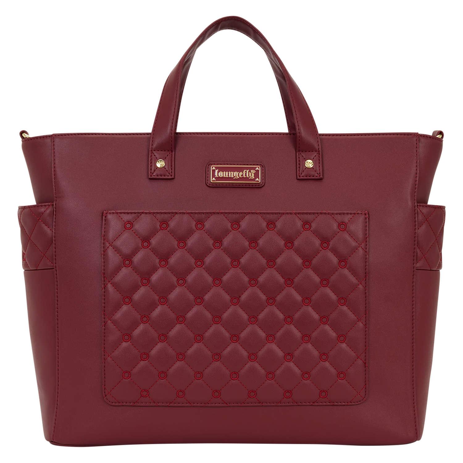 Loungefly The Mo Red Convertible Backpack & Tote Crossbody Pin Trader Bag