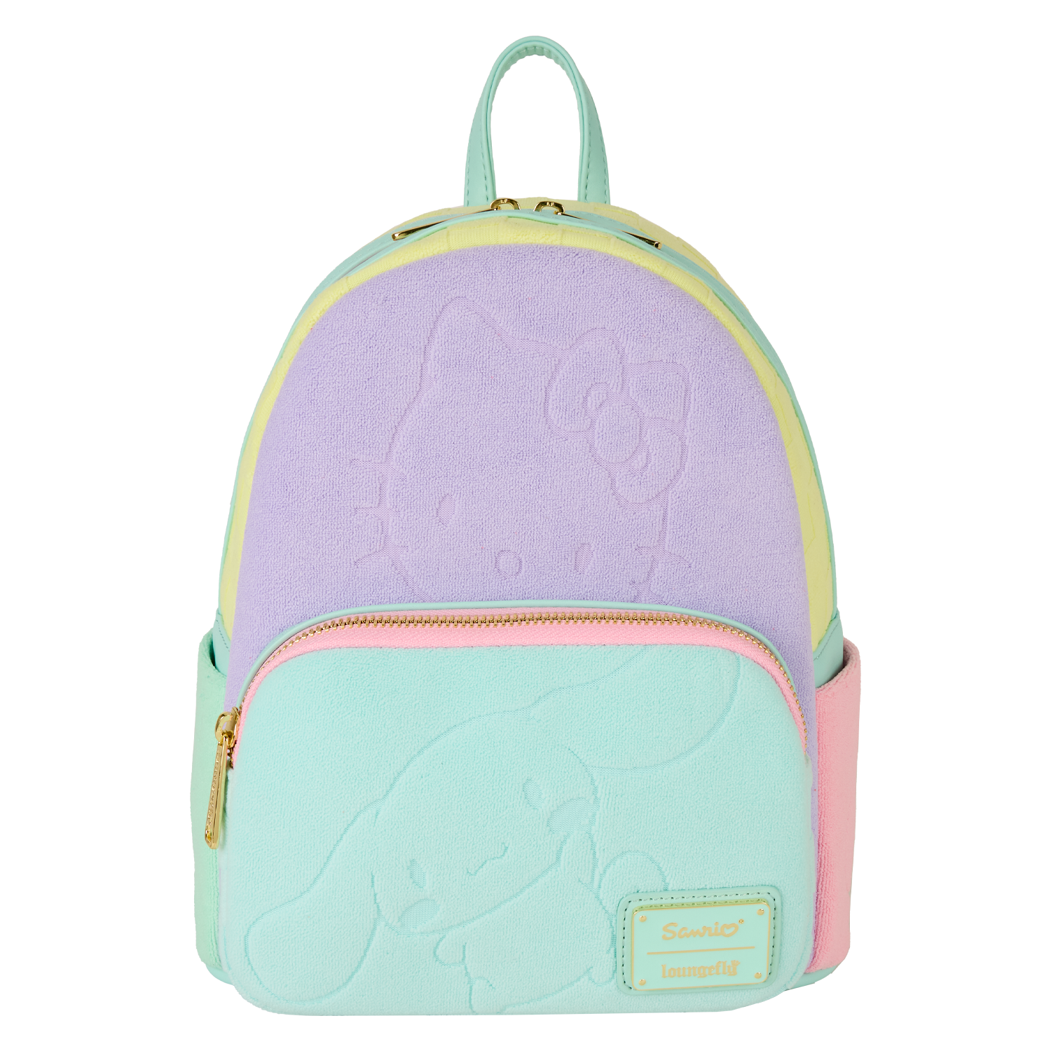 SDCC Limited Edition Hello Kitty & Friends Color Block Terry Cloth Mini Backpack