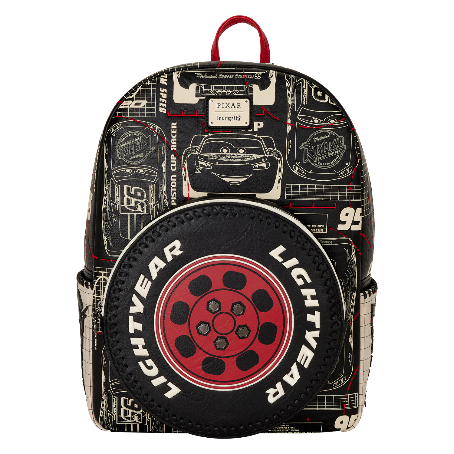 Cars Lightning McQueen Full-Size Backpack