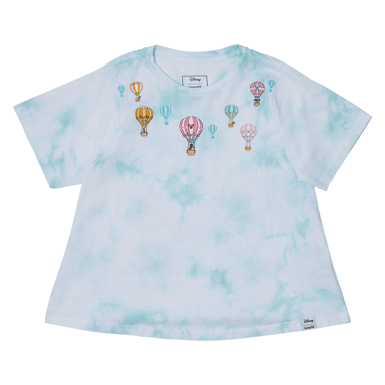Mickey & Friends Hot Air Balloon Tie-Dye Swing Tee