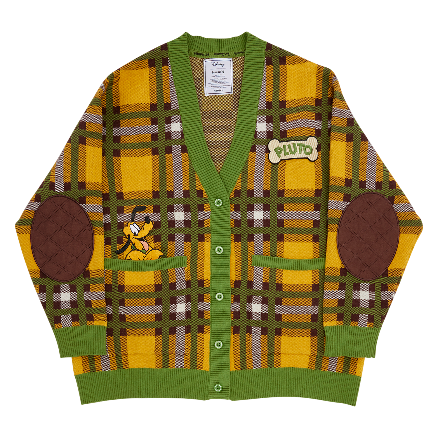 Pluto 95th Anniversary Plaid Knit Cardigan