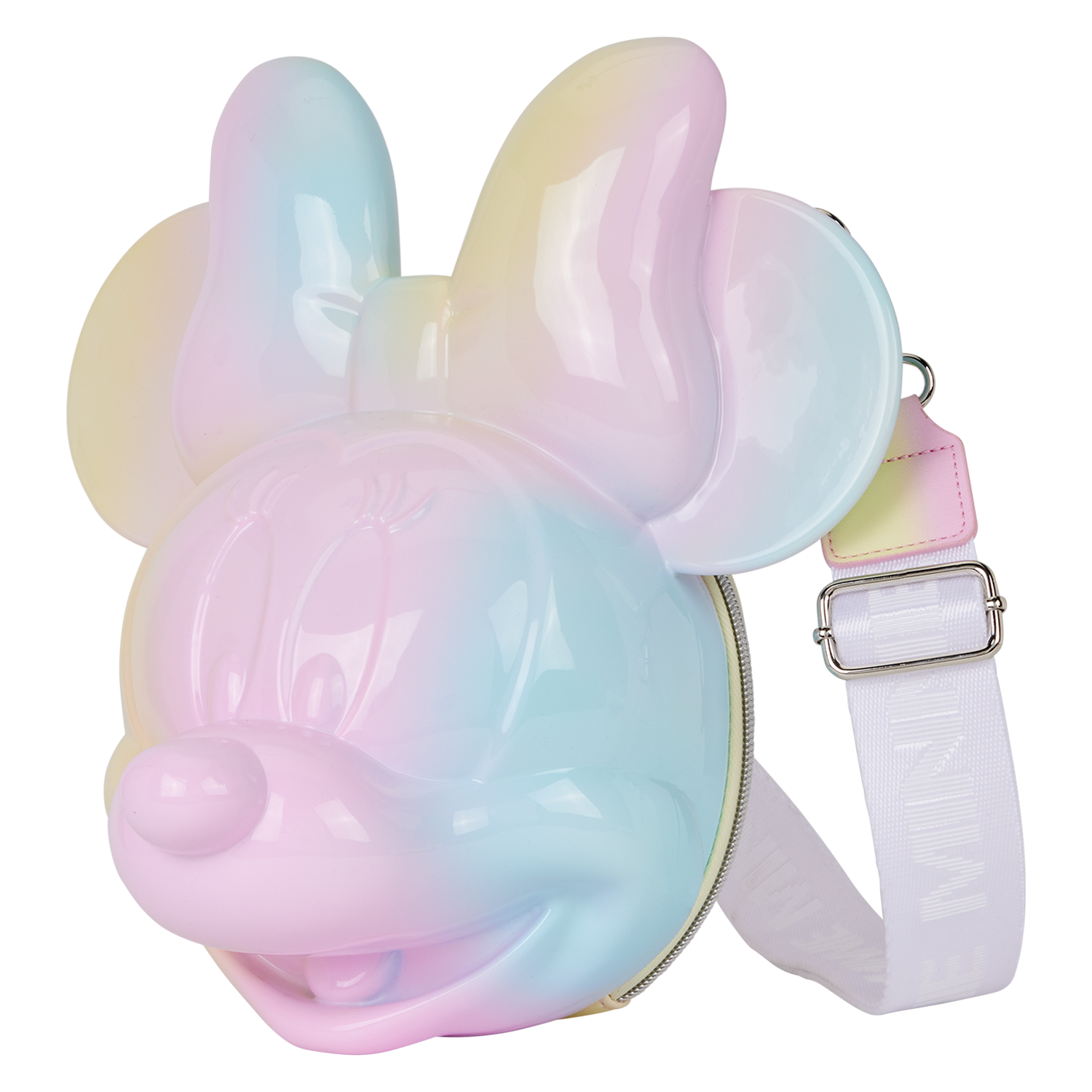 Minnie Mouse Pastel Tie-Dye Molded Figural Crossbody Bag - Image 6