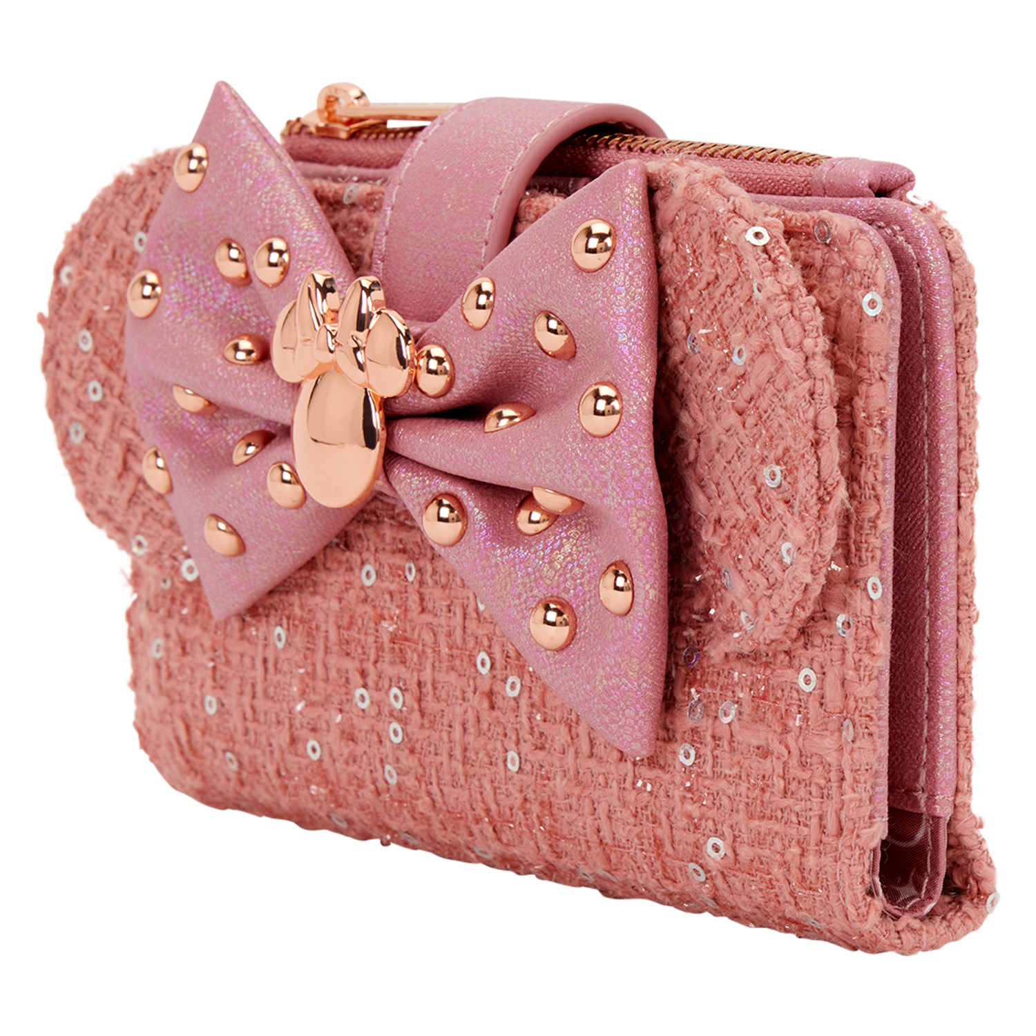 Minnie Mouse Exclusive Glitter Tweed Flap Wallet - Image 3
