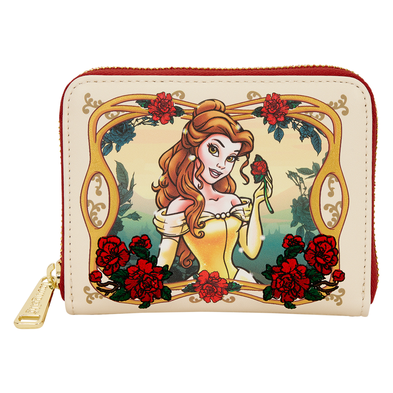 Beauty and the Beast Exclusive Belle Floral Zip Around Wallet